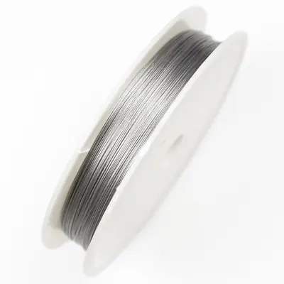 Image de Câble Acier Inoxydable - 0.3 à 0.8mm - Pour Création de Bijoux DIY