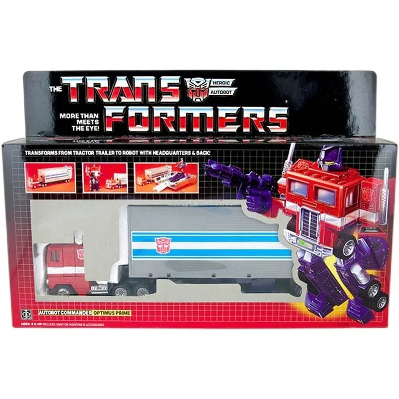 Immagine di Disponibile Transformers giocattoli versione USA G1 84-86 KO Optimus Prime Model Robot Collection Action Figure Toy Gift Hobby