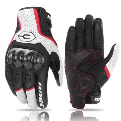 Image de Gants Moto Cuir Respirants & Imperméables - 4 Saisons