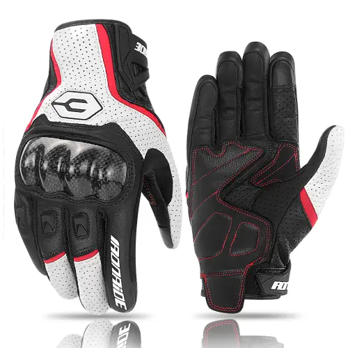 Image de Gants Moto Cuir Respirants & Imperméables - 4 Saisons