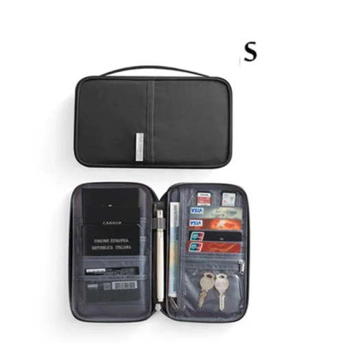 Bild von Frauen Reisepass Abdeckung Fall Organizer Multi-Funktion Männer Wasserdichte Familie Dokument Organizer Reise Zubehör Tasche