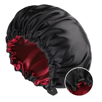 Image de Bonnet de Nuit Satin Réversible - Soins Cheveux