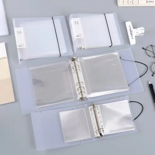 Image de Pochettes de reliure carrées transparentes HD