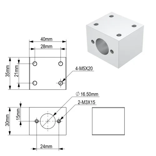 Blanco T10 tuerca asiento