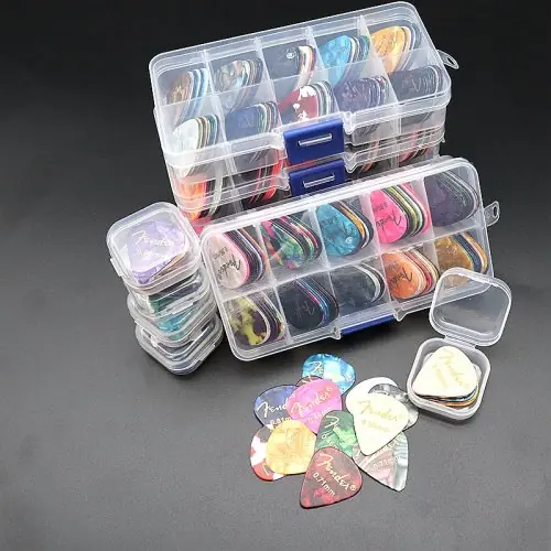 Image de Plectres Guitare - Lot de 20, 50 ou 100 Pièces en Celluloïd