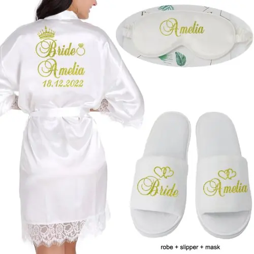 Weiß Kleid Schuh Maske