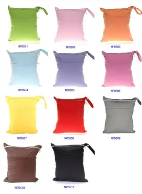 Image de Sac à couches imperméable 11 couleurs - Double fermeture éclair