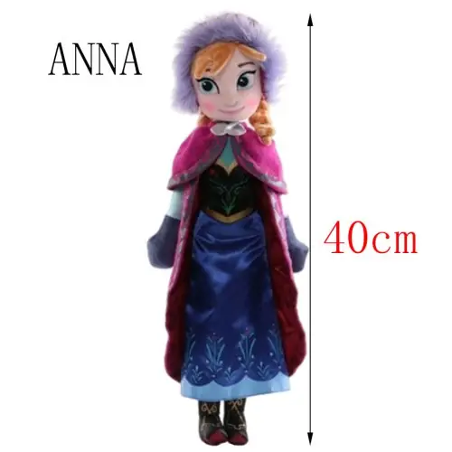 Image de Peluche Reine des Neiges Elsa, Anna, Olaf - Jouet Enfant