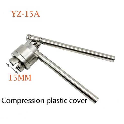Immagine di Sigillatrice Manuale in Acciaio Inox 13-20 mm per Tappi a Scatto – Macchina per Crimpatura Professionale per Flaconi e Bottiglie