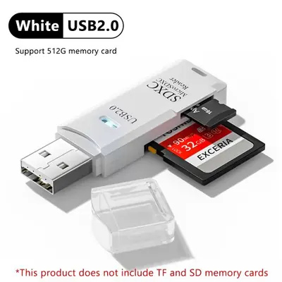 Image de Lecteur de Carte USB 3.0 SD/TF 2-en-1 - Haute Vitesse