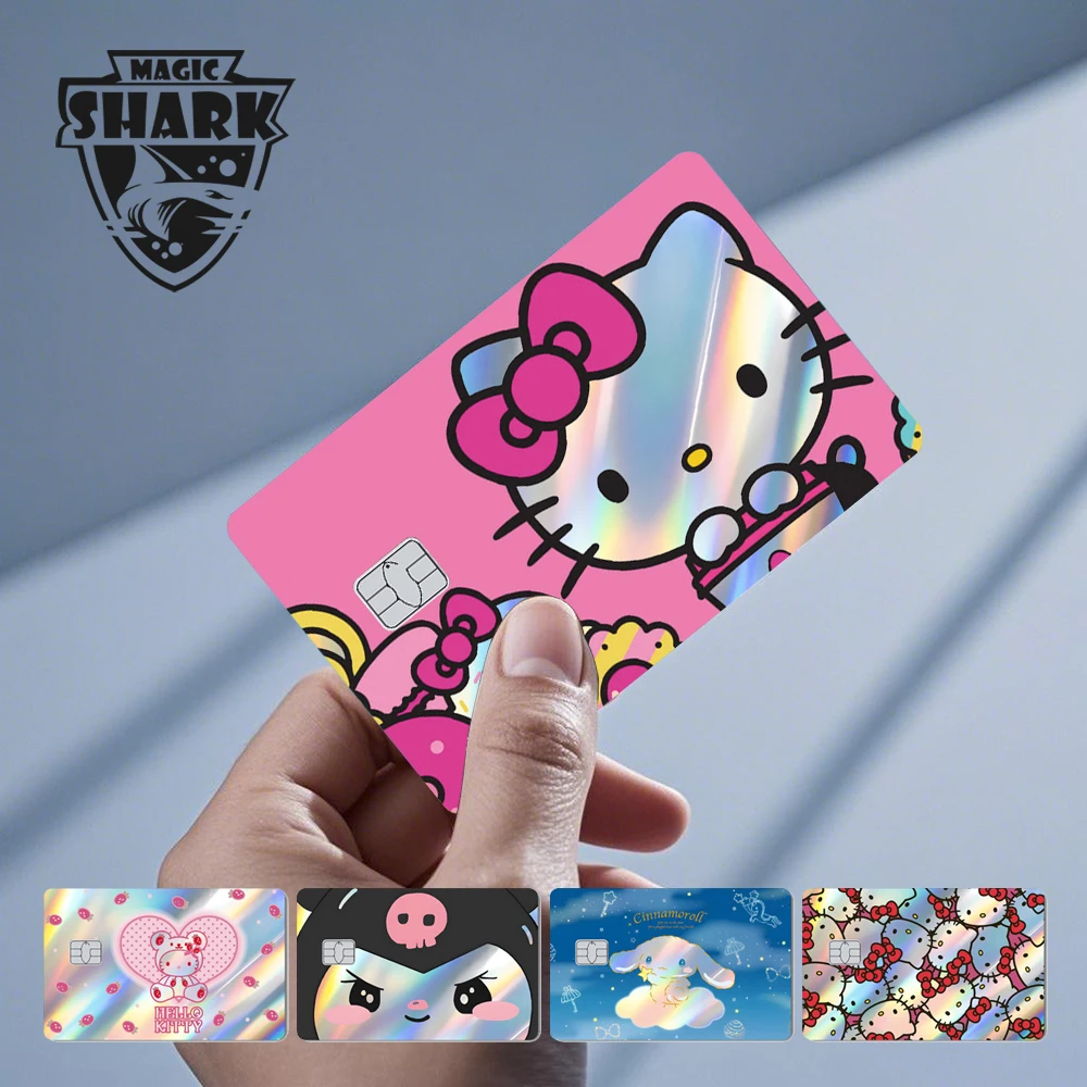 Imagen de Pegatina Holográfica Hello Kitty & Kuromi para Tarjetas