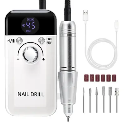 Image de Perceuse à Ongles Portable Ultra Silencieuse 45000 RPM