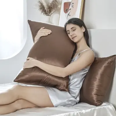 Image de Taie d'oreiller en soie de mûrier 100% naturelle 25 momme
