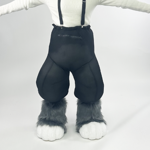 Imagen de Traje de fieltro con relleno de piernas, disfraz peludo, base interior de cuerpo completo, tela para disfraz de Cosplay, forro peludo para piernas