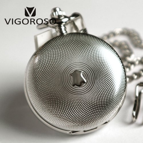 Imagen de Reloj de Bolsillo Mecánico Clásico con Cadena