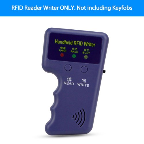 Imagen de Lector y Programador RFID Portátil de 125 kHz para Copia y Clonación de Tarjetas EM4305 y T5577 con Llaveros Regrabables y Etiquetas Token