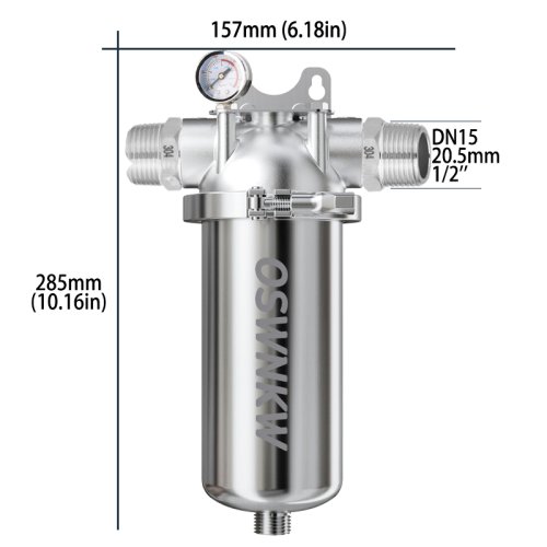 Image de Filtre à Eau Tout-Usage - Acier Inoxydable 316