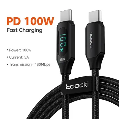 Image de Câble USB-C 100W - Charge Rapide & Transfert Données