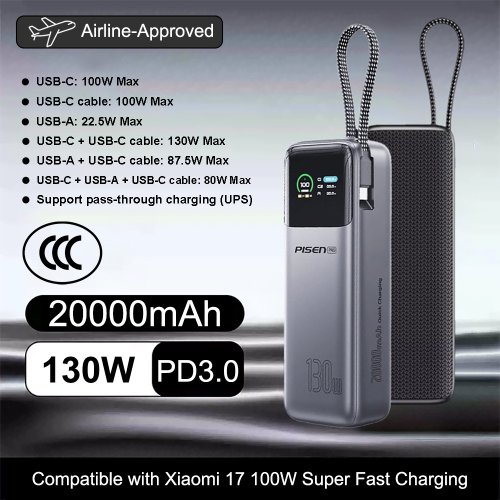 Image de Chargeur Portable 20000mAh 130W Ultra Rapide