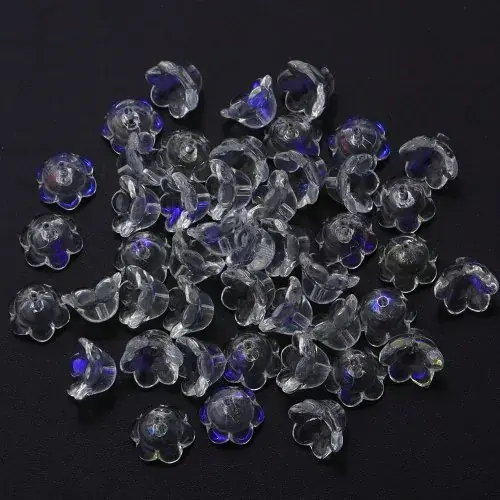 Image de Perles Fleur de Muguet - 50 pcs - Verre au Chalumeau