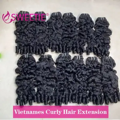 Cheveux Bouclés Naturels - Pack de 12 Extensions Humaines