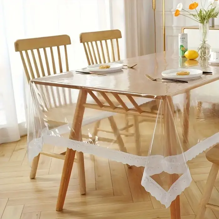 Image de Nappe Plastique Transparente Résistante à l'huile
