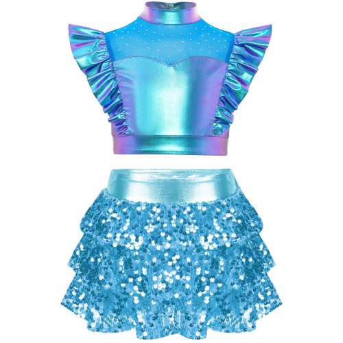 Imagen de Traje de Baile Brillante para Niñas