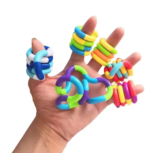 Bild von Kreatives Twist-Musik-Puzzle-Spielzeug – 1, 3 oder 5-teilig, pädagogisch & entspannend für Kinder und Erwachsene mit Seilknoten, Druck- und Verformungseffekt