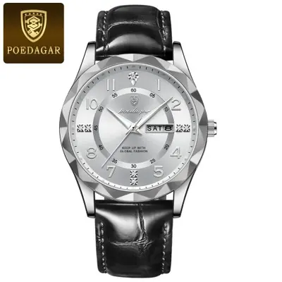 Image de Montre Homme Sport Luxe Quartz Cuir Étanche
