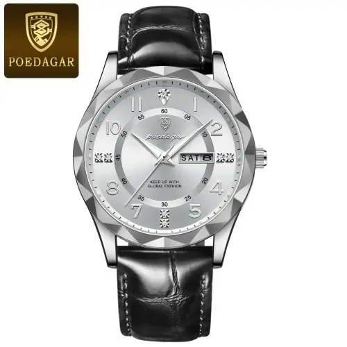 Image de Montre Homme Sport Luxe Quartz Cuir Étanche