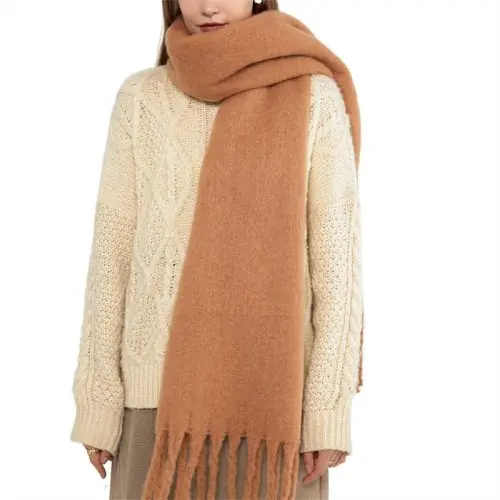 Image de Écharpe Cachemire Hiver Femme - Châle Doux et Chaud