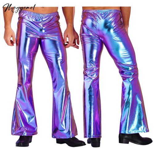 Bild von Glänzende Disco-Hose für Herren – Stilvoll & Aufregend