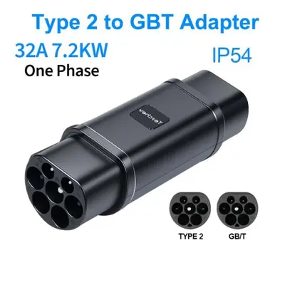 Image de Adaptateur Chargeur Électrique Type 1 vers Type 2