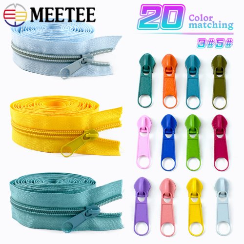 Image of Premium Colored Nylon Zipper Tape Kit – 3m, 5m & 10m Lengths with Sliders for Bags, Clothes, DIY Sewing & Repair Projects