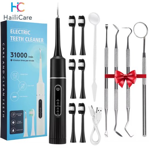 Imagen de Escalador Dental eléctrico con vibración sónica, blanqueamiento Dental, placa, cálculo, café, humo, manchas, eliminación de sarro, cepillo de dientes, limpieza de dientes