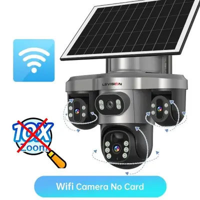 Image de Caméra de Surveillance Extérieure 10x Zoom 20MP avec Suivi Automatique