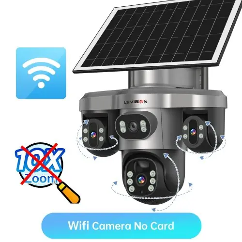 Image de Caméra de Surveillance Extérieure 10x Zoom 20MP avec Suivi Automatique