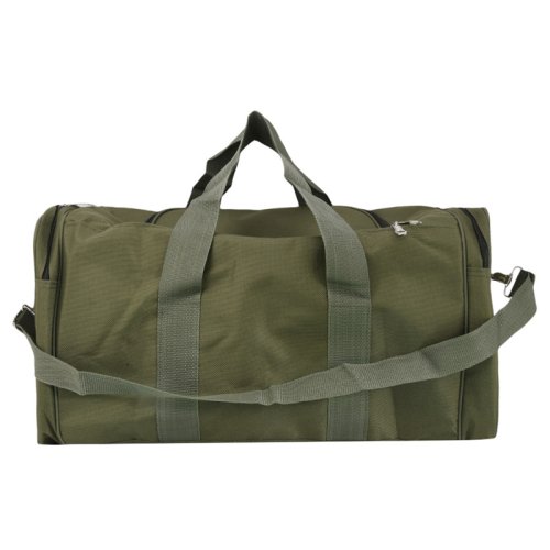 Afbeelding van Waterdichte Outdoor Reistas met Grote Capaciteit – Zwarte en Legergroene Draagbare Duffle Tas voor Reizen en Avontuur