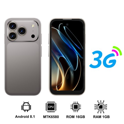 Immagine di SERVO 17 PRO MAX mini Smartphone con display Fullview da 3,75 pollici, 3G WCDMA, doppia SIM, GPS, sblocco facciale, Android, piccolo telefono cellulare intelligente.