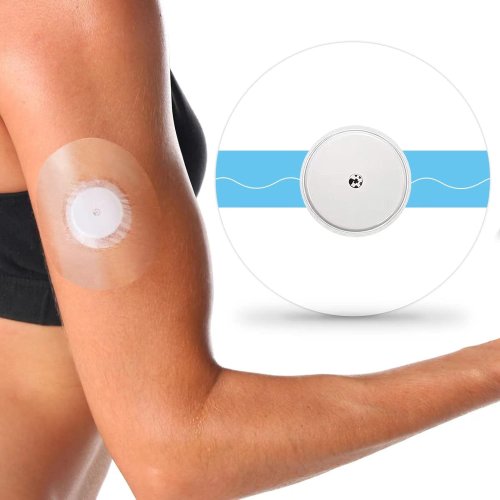 Image of Natural & Hypoallergenic Freestyle Libre 3 Sensor Adhesive Patches – Waterproof, Latex-Free, 14-Day Wear for Secure Glucose Monitoring
