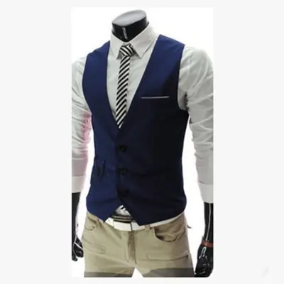 Image de Gilet Homme Coupe Ajustée - Élégant & Décontracté