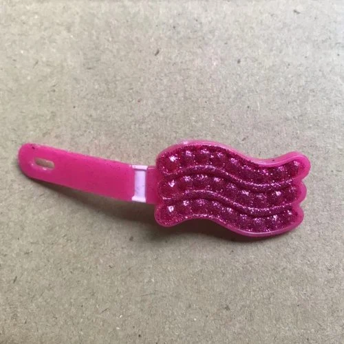 Rosa cabello clips