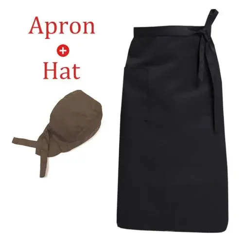 Image de Chapeau de Chef Pirate + Tablier - Ensemble Cuisine