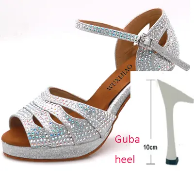 Image de Chaussures de Danse Latine Femme - Argent Élégantes & Confortables