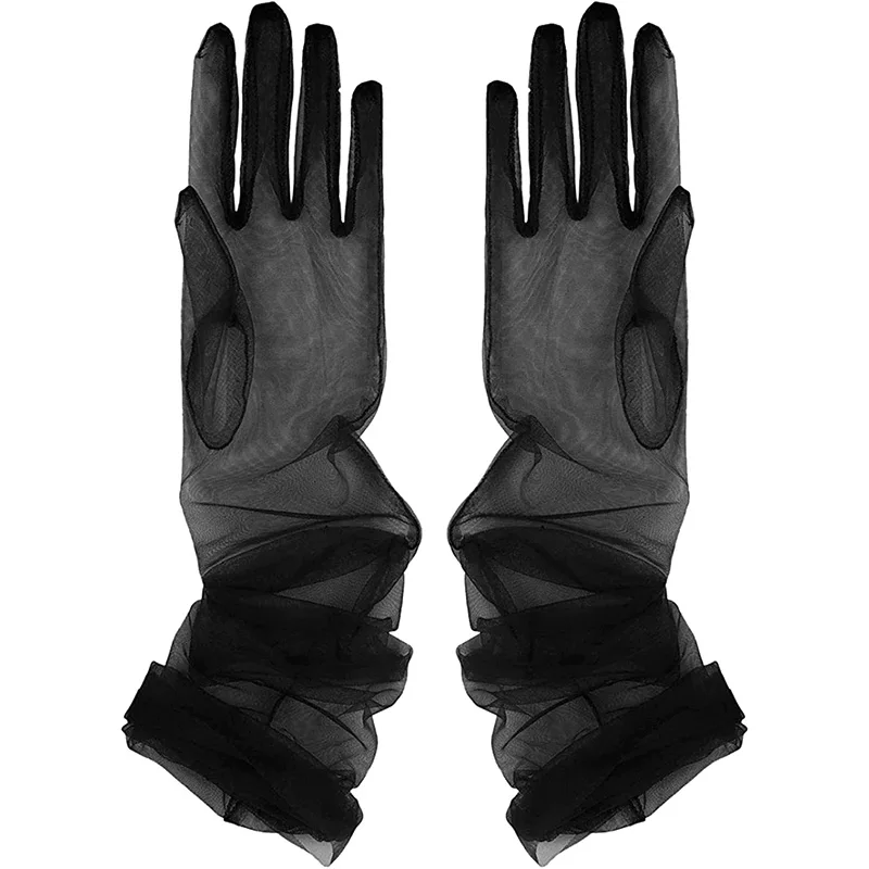 Image de Gants Transparentes Extra Longs - Élégance & Séduction