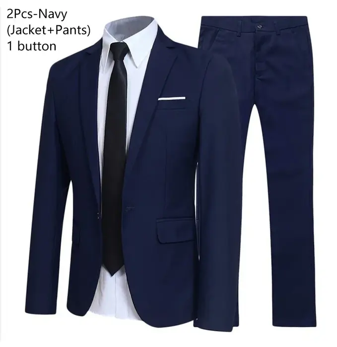 Image de Costume Homme Élégant 2 Pièces - Coupe Ajustée 2025