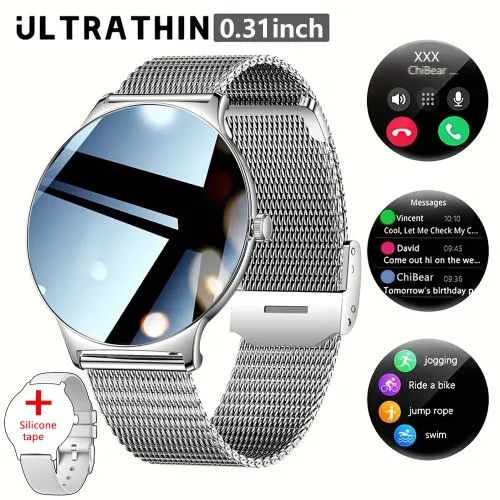 Zilver mesh riem