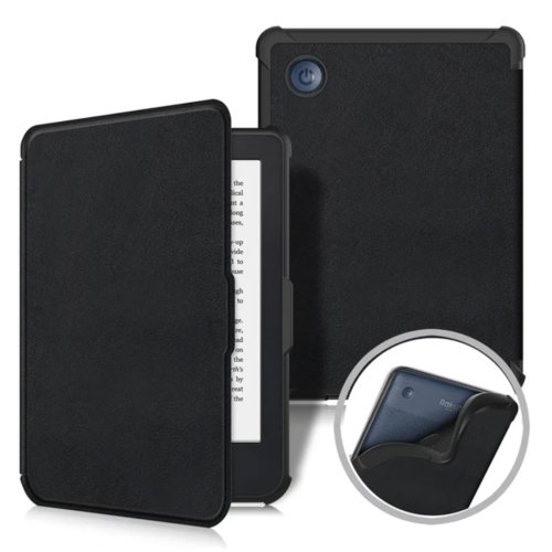 Image de Étui Cuir PU Souple pour Kobo Clara BW/Color 2024 - Veille Auto & Magnétique