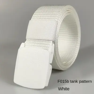 Image de Ceinture Nylon Boucle Auto - Noir, Vert, Blanc, Rouge, Bleu