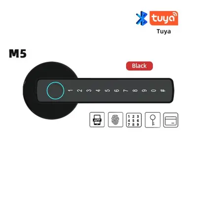 Image de Serrure Connectée Raykube M5 - Déverrouillage par Empreinte Digitale & Application